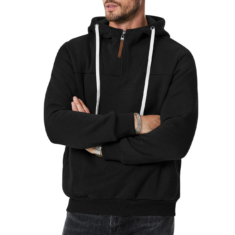 Men's stylish hoodie with innovative zipper and practical drawstrings Skorter