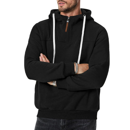 Men's stylish hoodie with innovative zipper and practical drawstrings Skorter