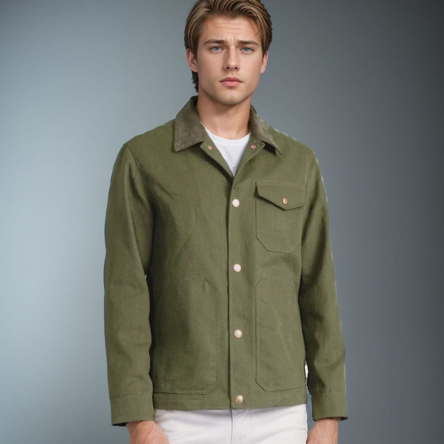 Men's timeless jacket with textured design Skorter