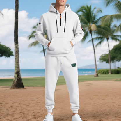 Men's sporty hoodie and tracksuit set with breathable properties and practical pockets Skorter