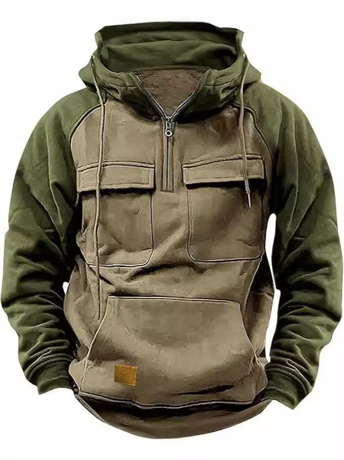 Men's stylish hoodie with functional pockets Skorter