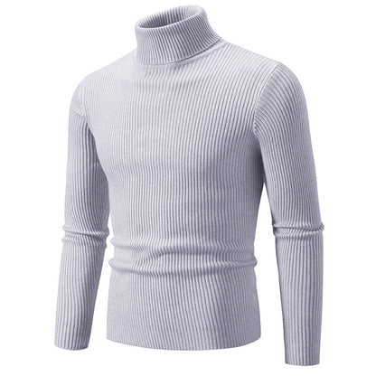 Men's turtleneck sweater made of fine rib knit Skorter 1758806066