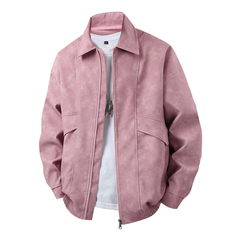 Men's transition jacket in a casual vintage style with side pockets and elastic cuffs Skorter