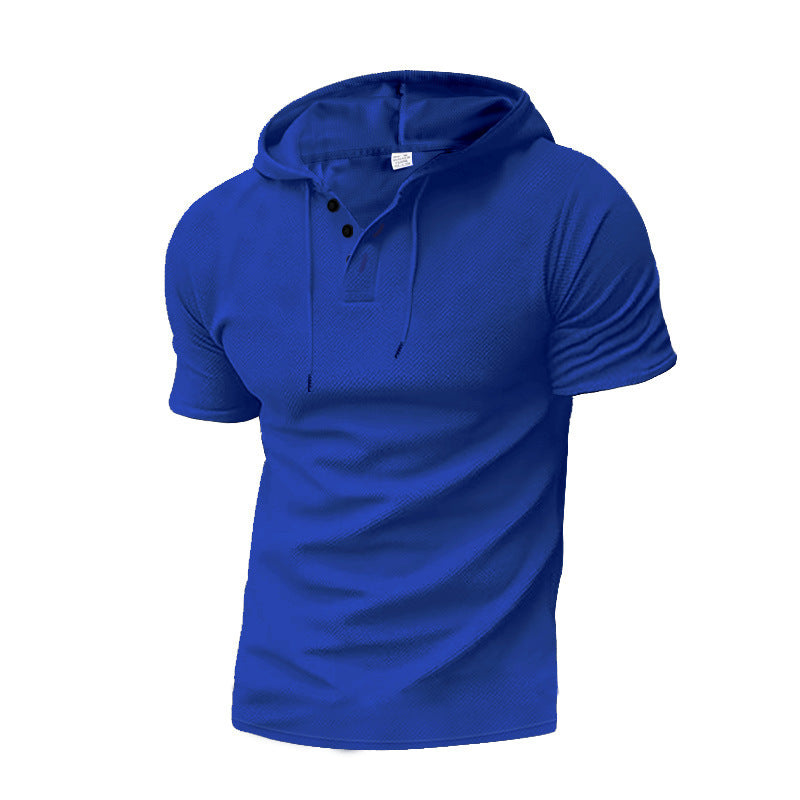 Men's stylish hoodie shirt with textured design and zipper Skorter