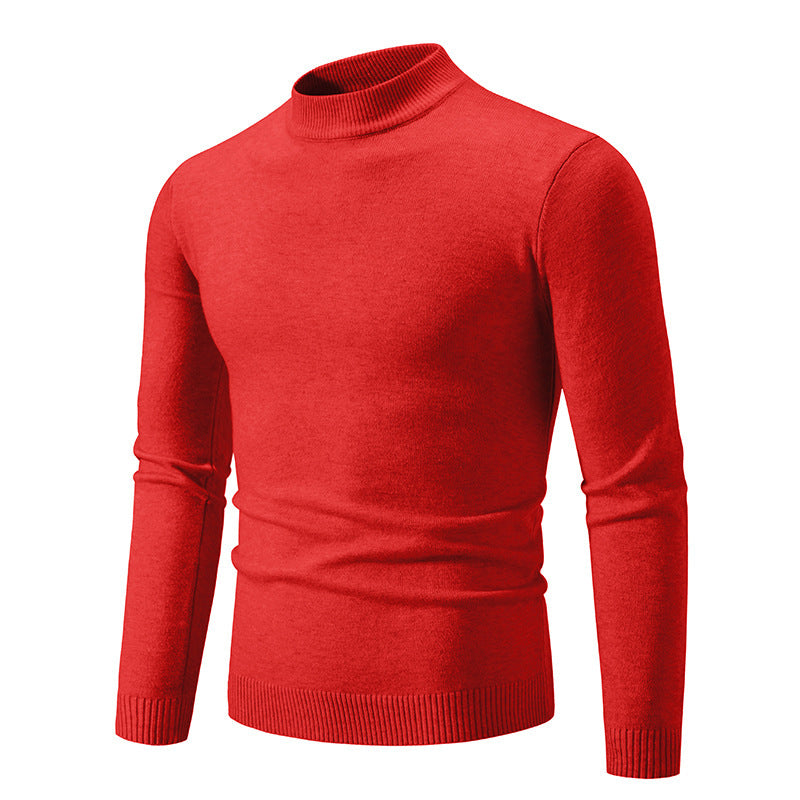 Men's trendy turtleneck sweater made of fine knit quality Skorter