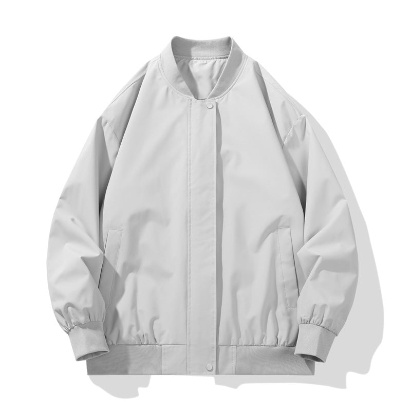 Men's sporty transitional jacket with high collar and practical side pockets Skorter