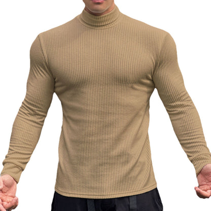 Men's elegant long-sleeve shirt with fashionable ribbed texture Skorter