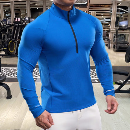 Men's Breathable Functional Shirt with Half Zipper Skorter