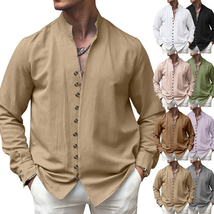 Men's long-sleeve shirt with modern button details and timeless design Skorter