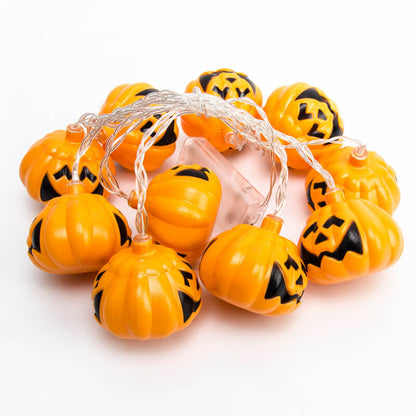 Skorter | Halloween Pumpkin Festive Lamp Artificial 10/20 Lights Plastic Battery USB LED String Lights