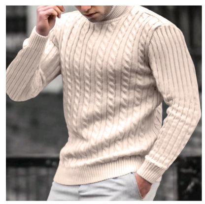 Men's turtleneck sweater made of comfortable knit quality Skorter