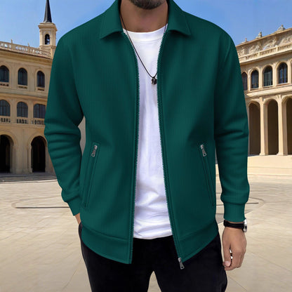 Men's sporty quilted jacket with side zipper pockets Skorter