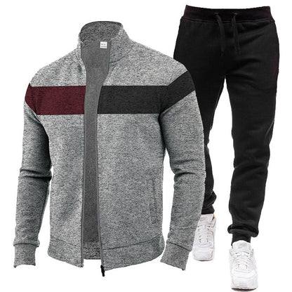 Men's Sporty Sweatshirt Set Skorter