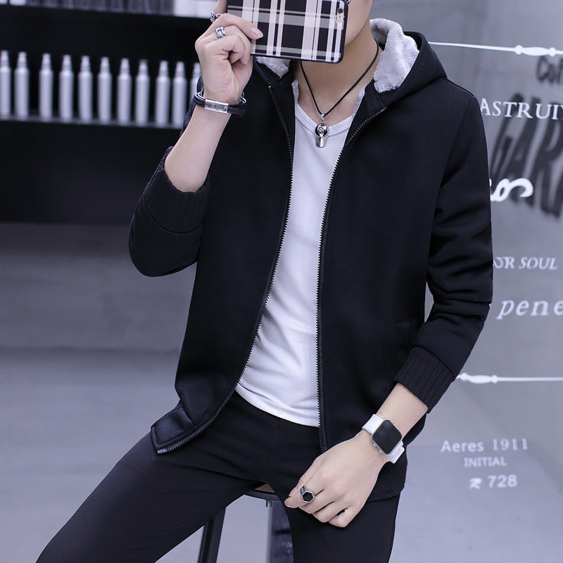 Men's transitional jacket with cozy inner lining and practical hood system Skorter