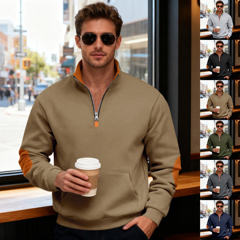 Men's stylish hoodie with zipper and practical pockets Skorter