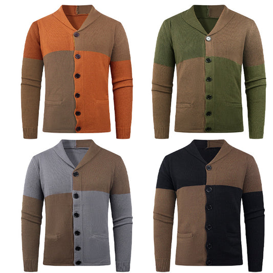 Herrkofta med modernt kabelmönster och praktiska fickor Skorter