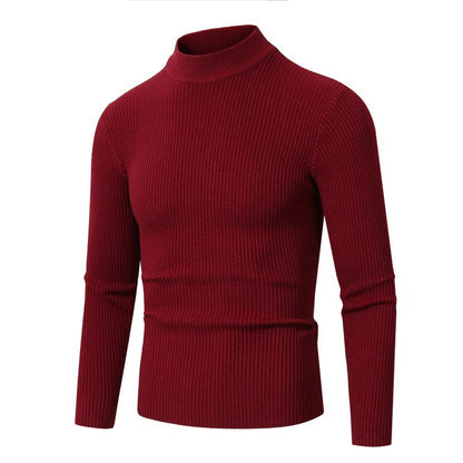 Men's turtleneck sweater made of high-quality ribbed structure Skorter