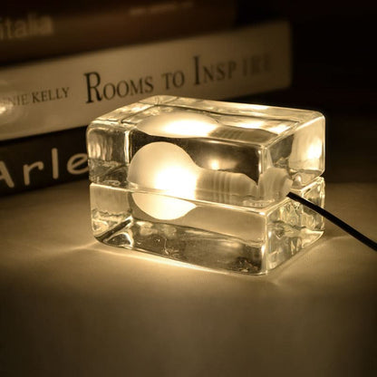 Skorter | Glass Block Table Lamp with G9 Socket