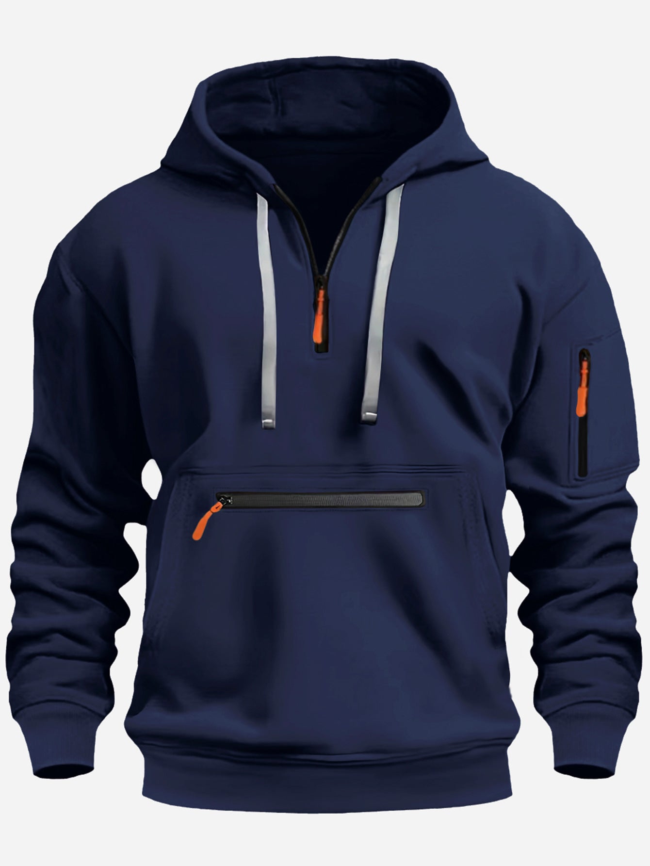 Men's stylish hoodie with practical zippered pockets Skorter