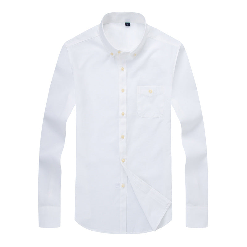 Herrskjorta med button-down-krage och bröstficka Skorter