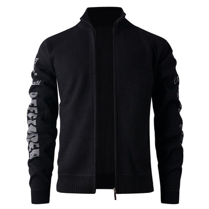 Men's quilted leisure jacket with high collar and modern lining Skorter