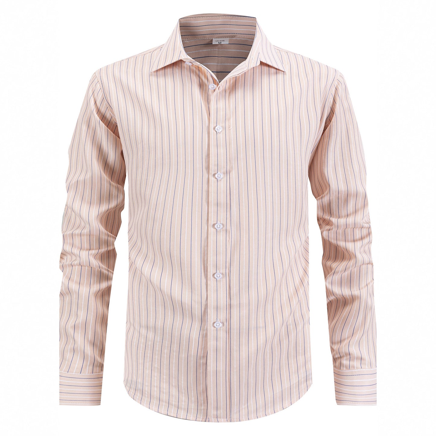 Men's stylish long-sleeved shirt with fine striped pattern and comfortable fit Skorter