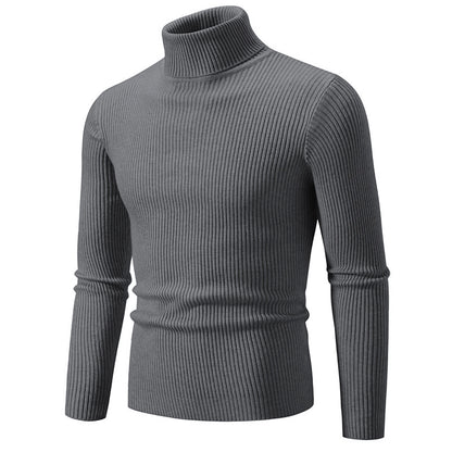 Men's turtleneck sweater made of fine rib knit Skorter 1758806066