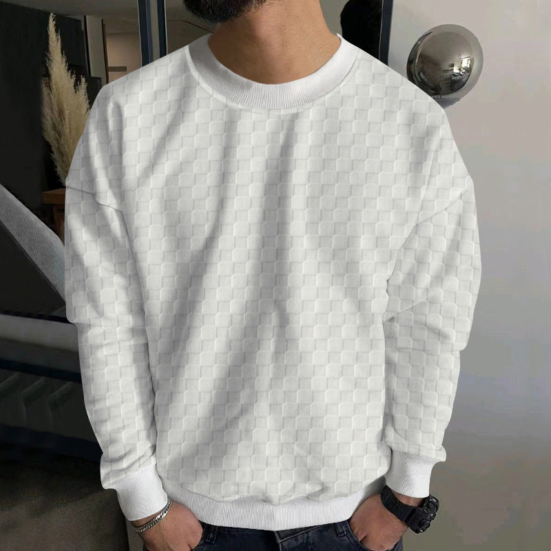 Men's Fashion Sweatshirt with Textured Design Skorter
