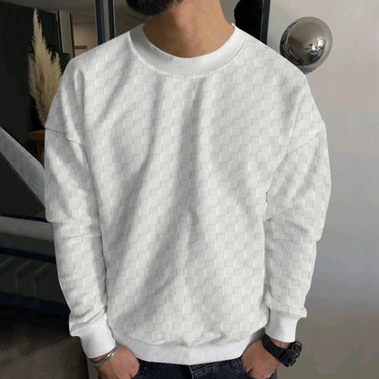 Men's Fashion Sweatshirt with Textured Design Skorter