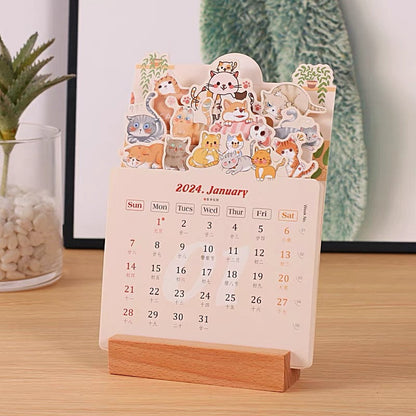 skorter | 2024 Bloomy Flowers Desk Calendar