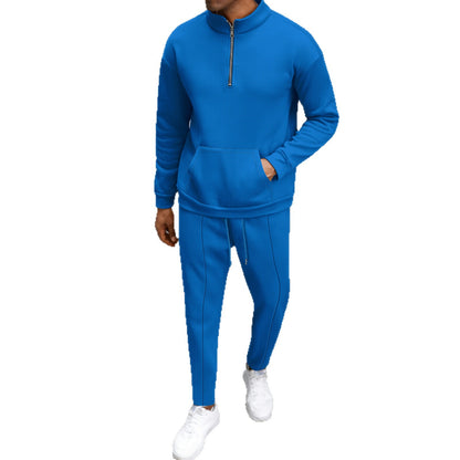Men's Sporty Zip Sweater with Comfortable Jogging Pants Skorter