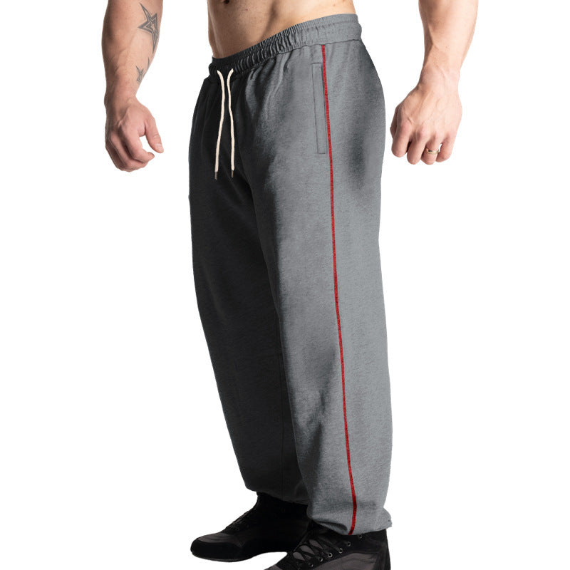 Men's sporty jogging pants with adjustable waistband and side pockets Skorter