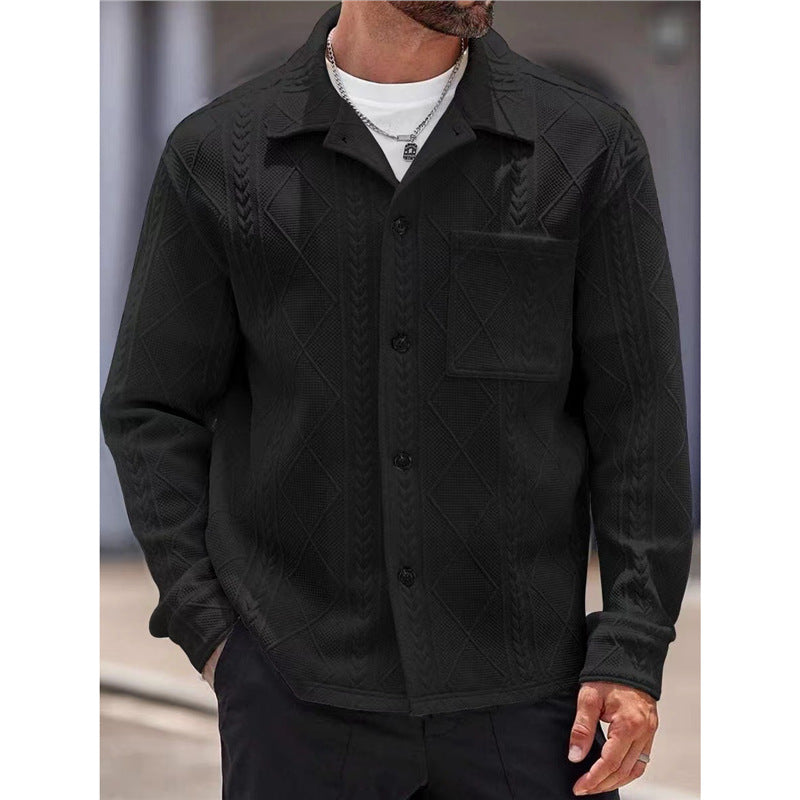 Men's textured leisure jacket Skorter