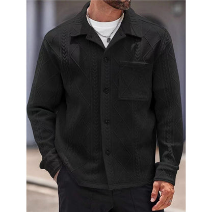 Men's textured leisure jacket Skorter