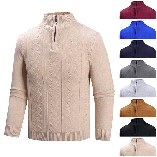Men's sweater with high collar Skorter