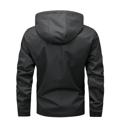 Men's waterproof lightweight jacket with innovative hood system Skorter