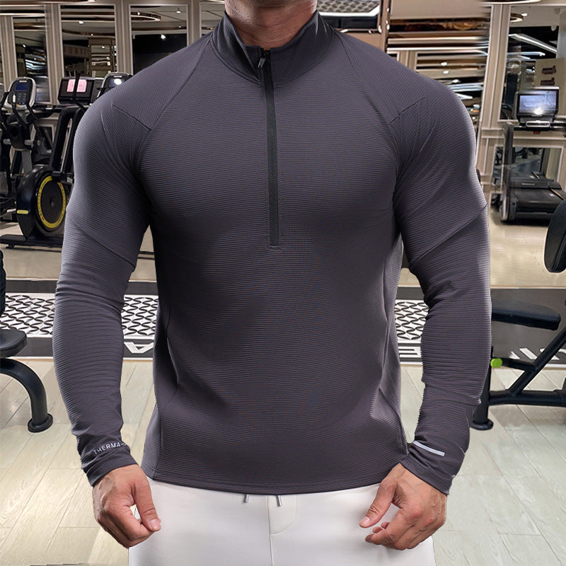Men's Breathable Functional Shirt with Half Zipper Skorter