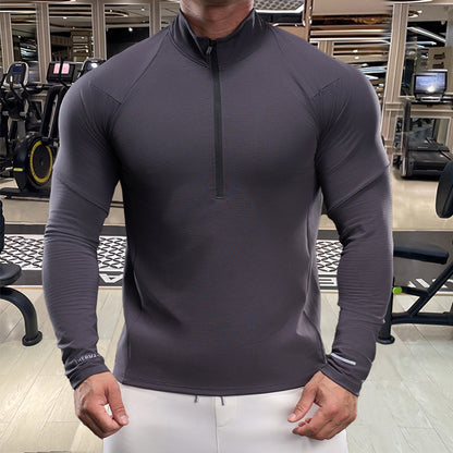Men's Breathable Functional Shirt with Half Zipper Skorter