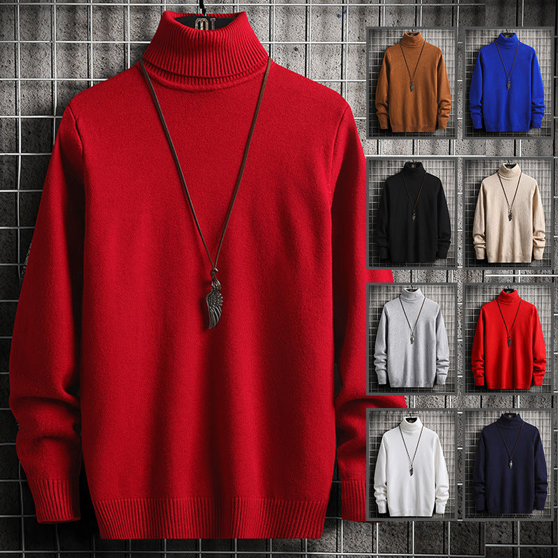 Men's stylish turtleneck sweater made of high-quality cotton Skorter