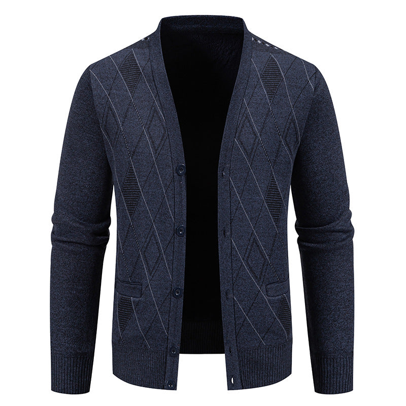 Herrkofta med elegant diamantstruktur Skorter