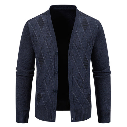 Herrkofta med elegant diamantstruktur Skorter