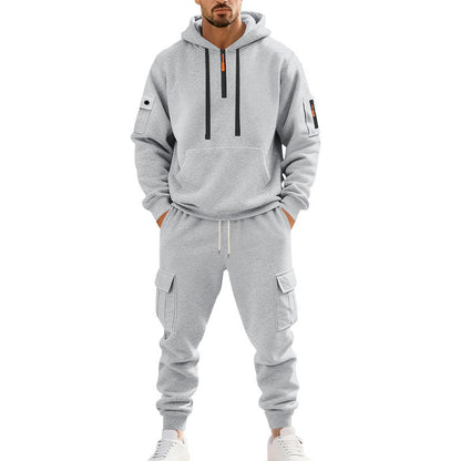 Men's Sporty Tracksuit with Functional Cargo Pockets Skorter