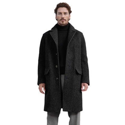Men's wool coat with classic cut Skorter