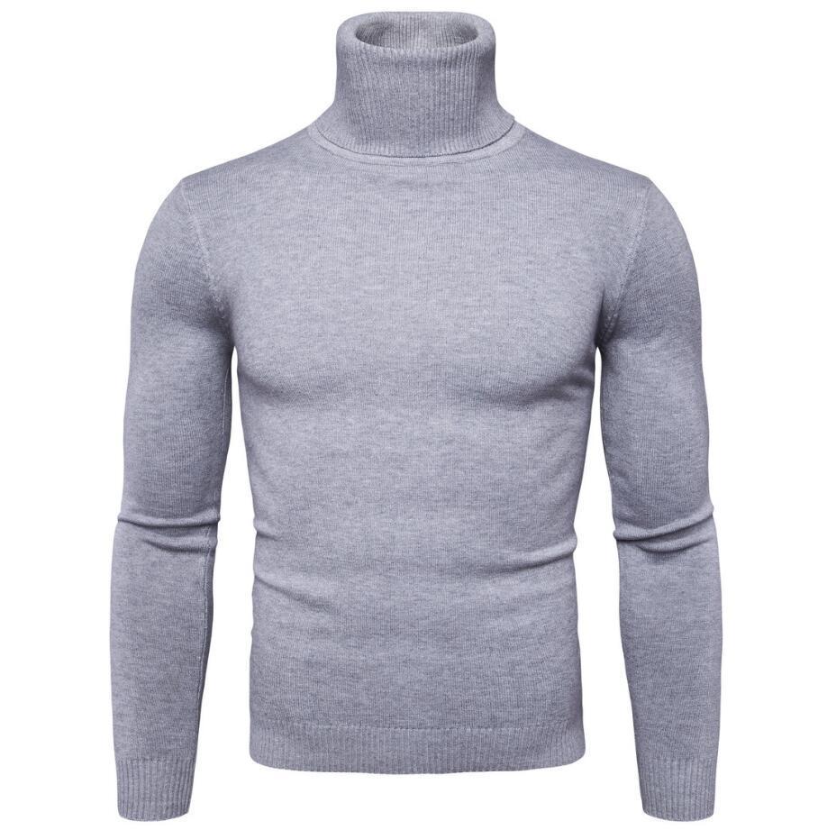 Men's elegant turtleneck sweater made of fine merino wool Skorter