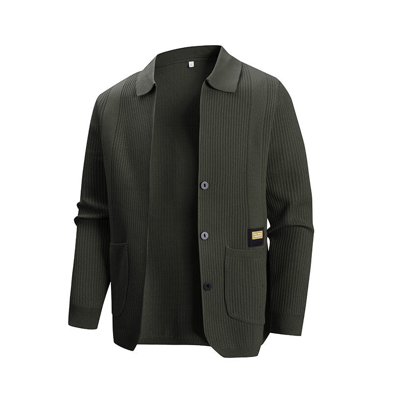 Herrkofta med modernt ribbmönster och praktiska fickor Skorter