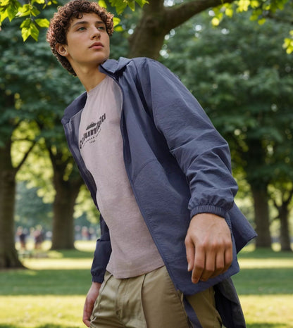 Men's weatherproof utility jacket with adjustable hood system Skorter