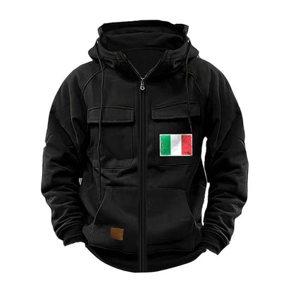 Men's stylish hoodie jacket with practical pockets and adjustable collar Skorter