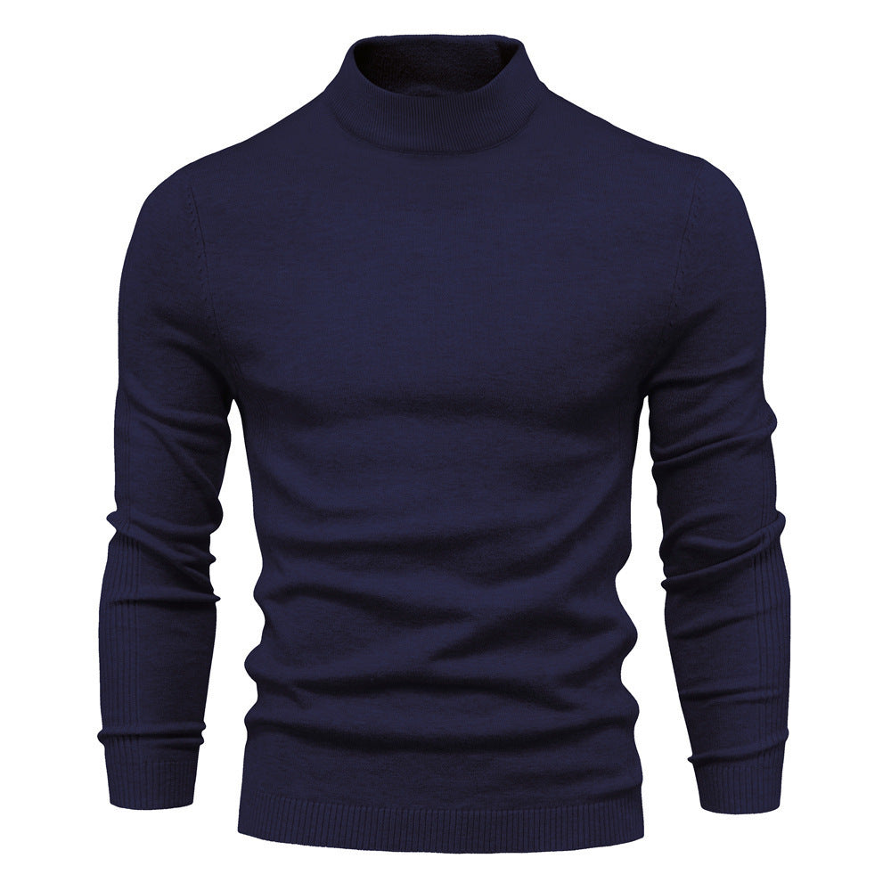 Men's stylish turtleneck sweater made of soft merino wool Skorter