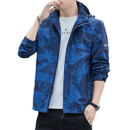 Men's Breathable Sports Jacket with Hood Skorter