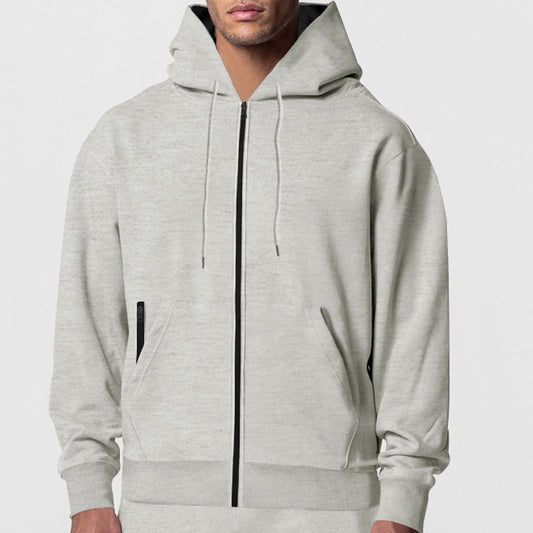 Men's zip-up hoodie with modern side pockets Skorter